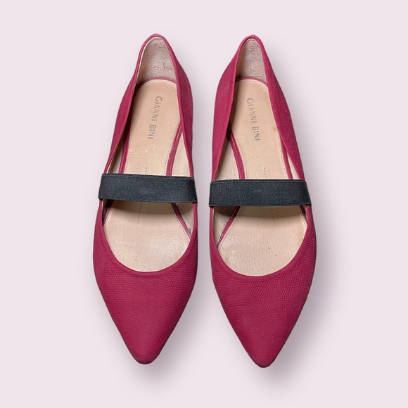 Gianni Bini Lawver Ballet Burgundy Flats Size Women’s US 7.5 - Picture 1 of 9